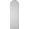 Ekena Millwork Round Top Surface Mount PVC Gable Vent: Non-Functional, w/ 3-1/2"W x 1"P Standard Frame, 12"W x 36"H GVPRT12X3601SN - alternate 3